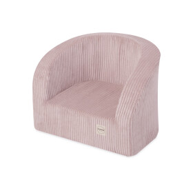 PLUSH NEST PLUSH NEST Dětské křesílko světle růžové, prémiový manšestr