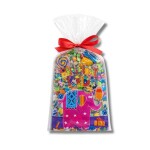 Dortisimo Celofánový sáček Happy Birthday se zvířaty 12,5 x 27 cm (12 ks)