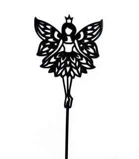 Dortisimo Zapichovací dekorace Víla černá 7 cm