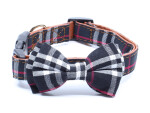 Luky obojek s motýlkem | 24 - 55 cm Barva: Béžová, Obvod krku: 24 - 35 cm, Šířka: 1,5 cm