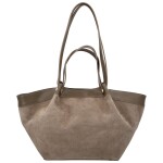 Trendy dámská kožená kabelka na rameno Ruth, taupe