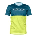 Dres FORCE KID MTB CHEERY, modro-limetkový (Barva modro-limetková, velikost 116-128)