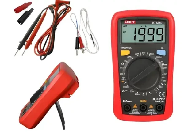 UNI-T UT131C červená/šedá / Digitální multimetr / CAT II 250 V / -40 až 1000 °C / odolnost proti pádu 2 m (UT131C)