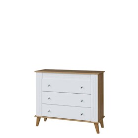 Komoda Sonia SN10 Barva korpusu: Bílý lesk- Dub grand