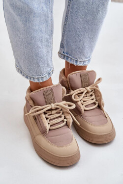 Zateplené Dámské Tenisky Big Star Béžové Velikost: 41