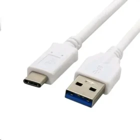 C-TECH USB-C kabel 2 m bílá / USB 2.0 A (M) - USB-C (M) (8594125009762)