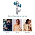 Brož Swarovski Elements Vitalia - květina, Tmavě modrá