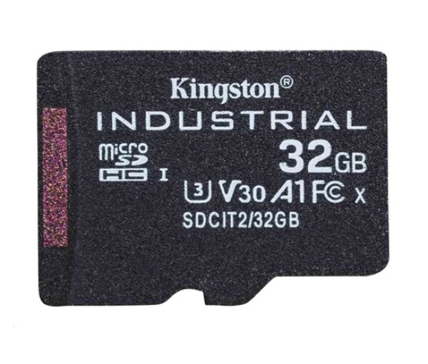 Kingston MicroSDHC karta 32GB Industrial C10 A1 pSLC Card Single Pack EDF_443635
