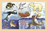 GOKI Dřevěné puzzle Arktická zvířata