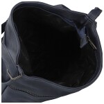 Stylová dámská koženková crossbody kabelka Olbba, tmavě modrá