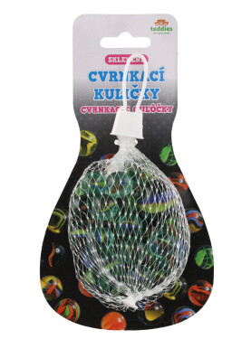Kuličky cvrnkací skleněné - různé velikosti