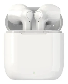 Denver TWE-39W bílá / bezdrátová sluchátka s mikrofonem / Bluetooth 5.0 / až 4.5 hodiny / nabíjecí pouzdro (dtwe39w)