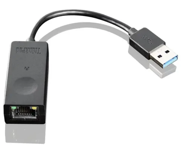 Lenovo USB 3.0 Ethernet adaptér černá / Síťový adaptér / USB-A / RJ-45 (03X6840)