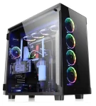 Thermaltake View 91 RGB Riing černá / Full tower / 4× USB 3.0, USB-C / 4× 140 mm RGB / bez zdroje / průhledná bočnice (CA-1I9-00F1WN-00)