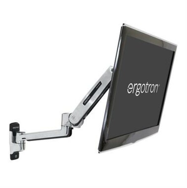 ERGOTRON LX Sit-Stand Wall Mount LCD Arm / Polished - flexibilní nástěnný držák pro minitory max. 42 (45-353-026)