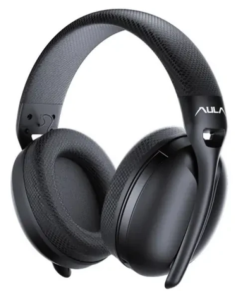 Aula S6 černá / Sluchátka / Bluetooth / Herní / Mikrofon s potlačením šumu / Výdrž baterie 22 h (AUS6-B)