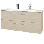 Dřevojas - Umyvadlová skříňka GIO SZZ2 120 - D04 Dub / Úchytka T02 / D04 Dub 407018B