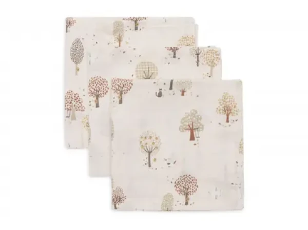 Jollein Ubrousky mušelínové 3 ks 31x31cm Tiny Park (537-848-68102)
