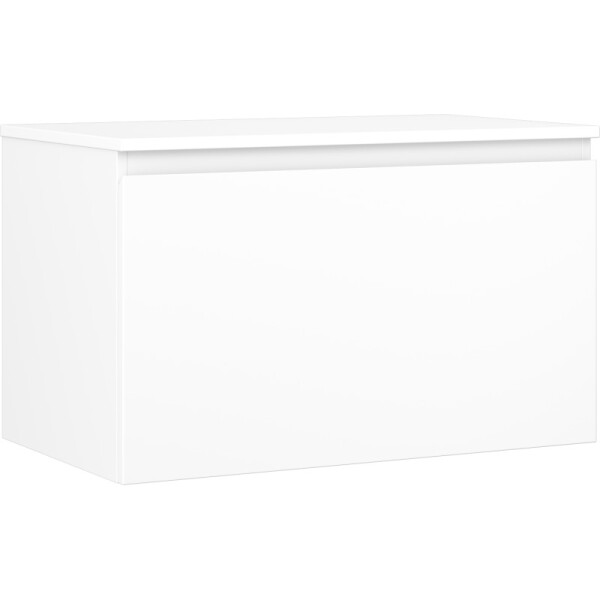 MEXEN/S - Orio koupelnová skříňka pod umyvadlo 80 cm s deskou, 1 šuplík, bílá mat 91A10-08047-1-BFC01