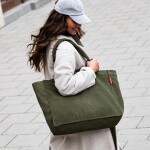 Taška přes rameno Reisenthel Softshopper Cord dark matcha