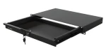 Lanberg Výsuvná rack police 1U černá / Rack police / 19" / Hloubka 270 mm / Nosnost 30 kg (AK-2002-B)