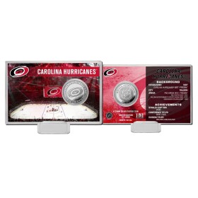 Highland Mint Sběratelská Pamětní mince Carolina Hurricanes NHL Team History Silver Coin Card Limited Edition od 5000