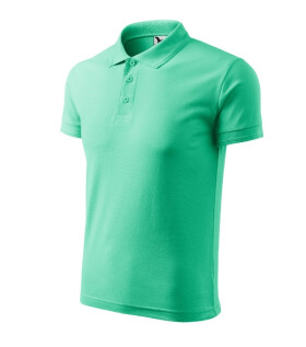 Pique Polo polokošile pánská mátová XL