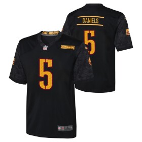 Nike Dětský dres Washington Commanders NFL Jayden Daniels #5 Game Alternate Černá (YOUTH)