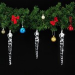 DBA Vánoční svítící rampouchy, venkovní 80LED s ovladačem