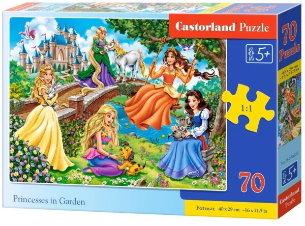 Puzzle Castorland 70 dílků premium - Princezny na zahradě