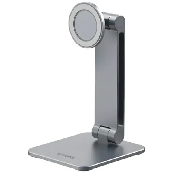 4smarts ErgoPro Desk Stand šedá / Držák / Magnetický / MagSafe / Skládací / Hliníkový (541855)