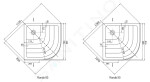 RAVAK - Kaskada Sprchová vanička Ronda-80 PU, 805x805 mm, AntiBac, bílá A204001120