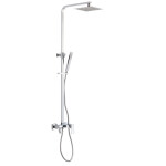 INVENA - Dešťová sprcha s baterií sprchovou paros trend chrom; AU-33-B01-C