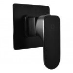 RAV Slezák - YUKON - Sprchová baterie podomítková 1-cestná s tělesem, Černá - matná YU183CMAT YU183CMAT