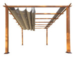 Paragon Outdoor Florida hliníková pergola 350x350x235 cm světle hnědá