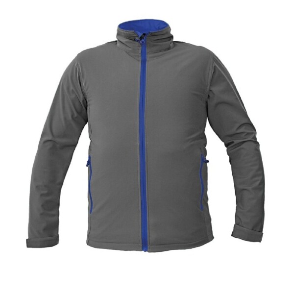 Bunda NAMSEN MAN softshellová DOPRODEJ!!! pánská, 100 % polyester šedá šedá - XL