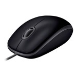 Logitech Mouse B110 Silent černá / optická myš / USB / 1000dpi / 3 tlačítka / 1.8m (910-005508)