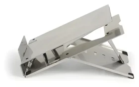 BakkerElkhuizen Ergo-Q 260 stříbrná / Stojan na notebook / Výškově nastavitelný / 5 stupňů / nosnost 3 kg / skládací (BNEQ260)