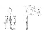 HANSA - Designo Elektronická umyvadlová baterie, Bluetooth, chrom 51932201