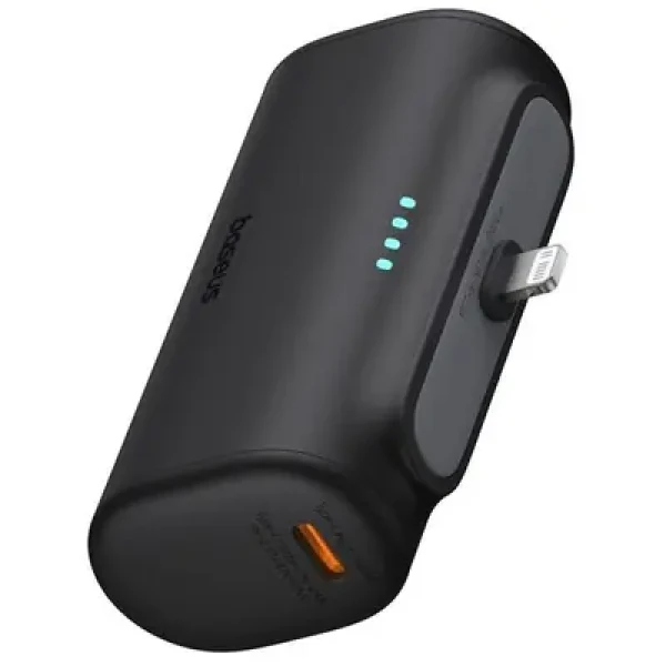 Rozbaleno - Baseus Compact 5000mAh 20W Lightning černá / Powerbanka / 1x Lightning(M) / 1xUSB-C(F) / rozbaleno (P10068307113-00.rozbaleno)