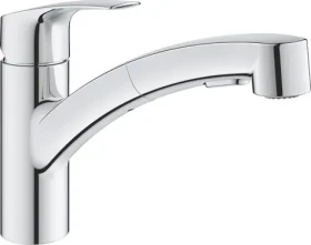 GROHE Eurosmart dřezová baterie / Páková / Výsuvná sprška / 1/2" (30305001)
