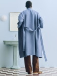 HAY Župan Waffle Dusty Blue, modrá barva, textil
