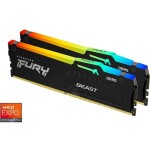 Kingston Fury Beast RGB 32GB (2x 16GB) DDR5 6000MHz / CL30 / DIMM / 1.4V / Non-ECC / Unbuffered / EXPO (KF560C30BBEAK2-32)