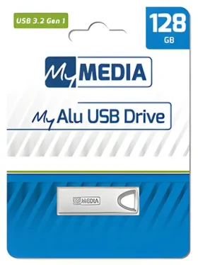 MyMedia MyAlu 128GB stříbrná / Flash disk / USB 3.2 Gen 1 / čtení: 80 MB/s (69278)