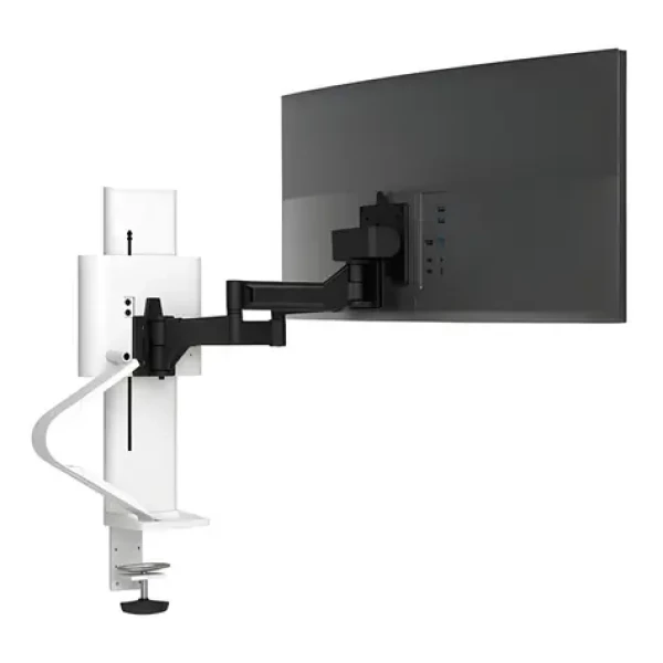 Ergotron TRACE bílá / Rameno pro monitor / Naklápění +5° až -75° / výška až 279 mm / nosnost 9,8 kg (45-630-216)