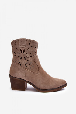 Boty na podpatku SN622-20 hnědé - Step in style 36