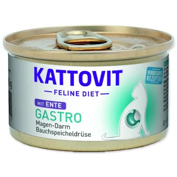 Kattovit Gastro kachna 85 g / Konzerva pro kočky / podpora trávení (393-772121)