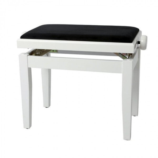 Gewa Piano Bench Deluxe 130.030 White Gloss