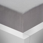 Stanex Jersey napínací prostěradlo s lycrou - tmavě šedé ROZMĚR: (š/d/v) 160 x 200 x 20 cm, Barva: TMAVĚ ŠEDÉ