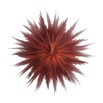 Watt & Veke Závěsná svítící hvězda Liz Red Ochre 50 cm, červená barva, papír